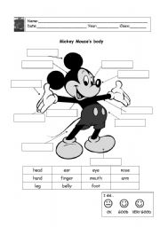 Mickey Mouses body