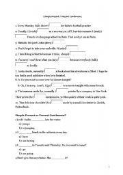 English worksheet: Present Simpe EXERCISES