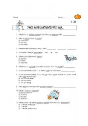 English Worksheet: The haunting hour