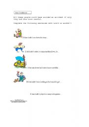 English Worksheet: using 3rd conditional