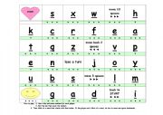 English Worksheet: Alphabet Board Game