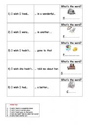 English Worksheet: Wish