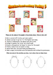 English Worksheet: emotions 