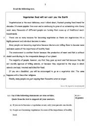 English Worksheet: English test