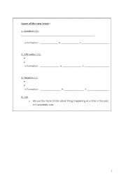 English worksheet: Exercises on the Past Continuous