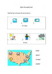 English worksheet:  weather