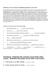 English Worksheet: Grammar