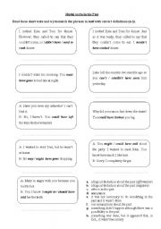 English Worksheet: Modal Verbs in the Past