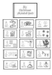 English Worksheet: the alphabet of christmas 1