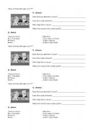 English Worksheet: Bart Gets an F
