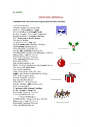 English worksheet: Christmas 2
