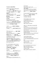 English Worksheet: Im yours - Jason Mraz