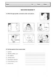 English Worksheet: Orders and Commands