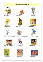 CARTOON ANIMALS