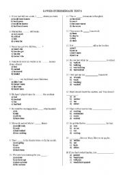 LOWER INTERMEDIATE TEST 1