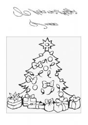 English Worksheet: Christmas tree