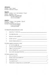 English worksheet: Present Simple