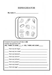 English worksheet: there is / there are