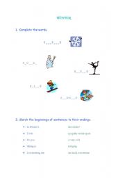 English Worksheet: Winter