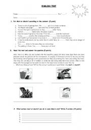 English Worksheet: Use of Must - Must not