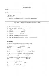 English worksheet: Present Simple and Pets