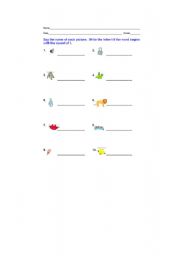 English Worksheet: phonic