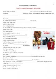 English Worksheet: Christmas with the Kranks - Movie Trailer