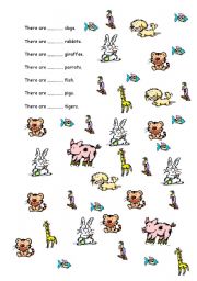 English Worksheet: animals