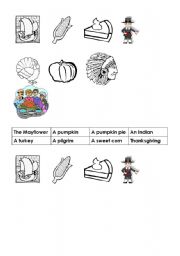 English Worksheet: thanksgiving