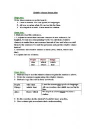 English Worksheet: Relative clauses