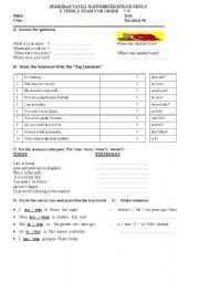 English worksheet: EXAM