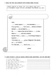 English Worksheet: VERB TO BE