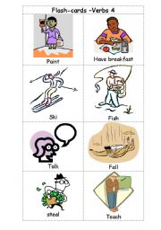 English worksheet: Verbs4