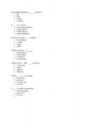 English Worksheet: present simple