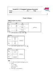 English Worksheet: Present Continuous 