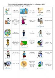 English Worksheet: Jobs game