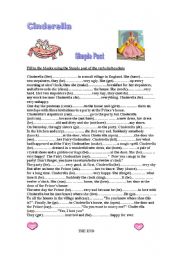 English Worksheet: Cinderella Past Simple