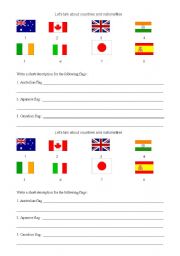 English worksheet: countries and nationalities