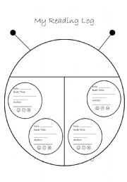 English worksheet: Reading Log