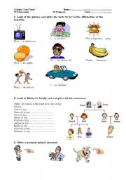 English Worksheet: Grammar and vocabulary test