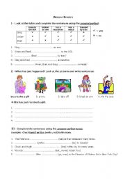 English Worksheet: Present Perfect