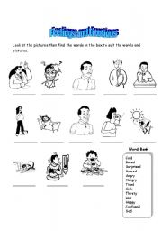 English Worksheet: Feelings and Emotions