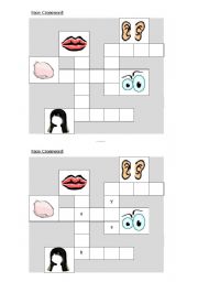 Face picture crossword