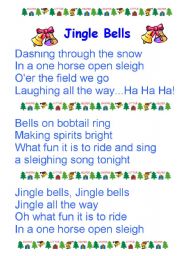 English Worksheet: Jingle Bells