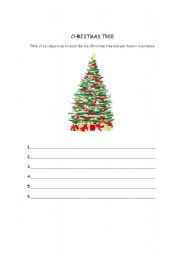 English Worksheet: Story of the Origins of the Christmas Tree