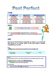 English Worksheet: Past Perfect