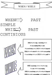 English Worksheet: When / While