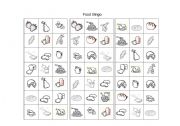 English Worksheet: Food bingo