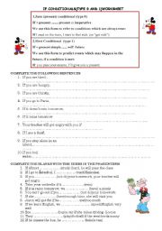 English Worksheet: If conditionals(type 0 and 1)