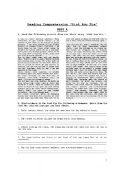 English Worksheet: Reading Comprehension - 